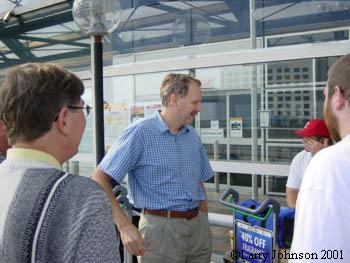 Ad and the gang meet at Gatwick Airport