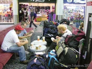 Lots of luggage to watch
