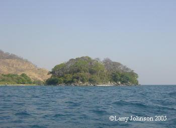 Camping at Chitende Island Beach.