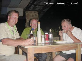 starting out with a good meal,Martin just can't wait!